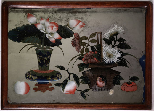 Flowers and scholars' objects
China
Late Qing Dynasty
392 x 543 mm (with frame)
Mei Lin Collection, B124
Image Courtesy of Rupprecht Mayer